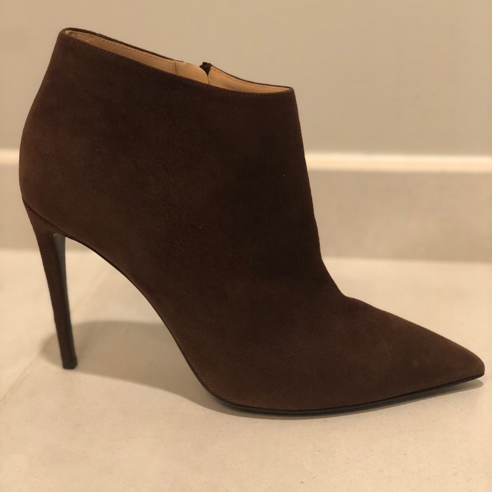 New Ralph Lauren Brown Suede Ankle Boots